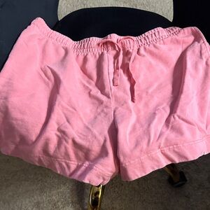 H&M Pink Drawstring Athletic Lounge Shorts